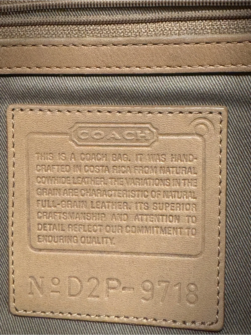 Coach Caramel Leather Shoulder Bag with Turnlock